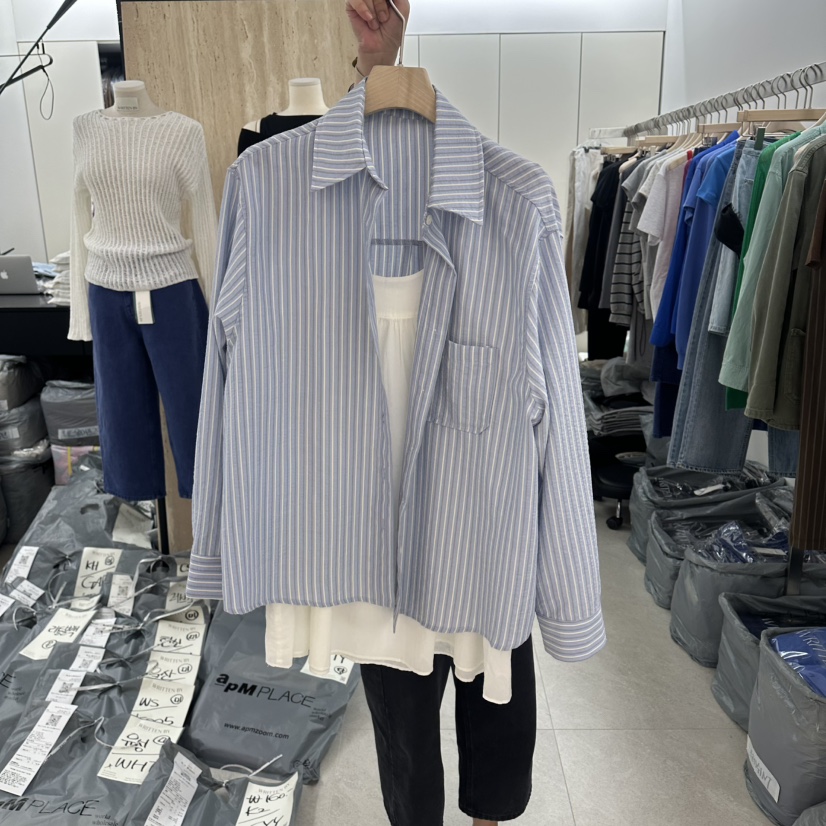 WRITTEN BY韓國直郵實拍女裝新品26夏季襯衫蕾絲衫不含內搭WRITTEN BY襯衫/蕾絲衫圖色2