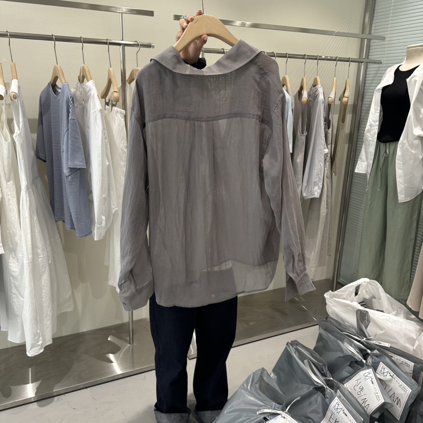 PLAMM韓國東大門直郵女裝新款熱賣職業26春夏推薦襯衫蕾絲衫PLAMM襯衫/蕾絲衫