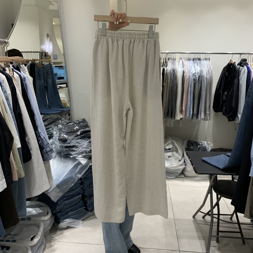 NAVYBURST韓國東大門代購女士新款職業人氣推薦休閑褲亞麻布NAVY BURST休閑褲