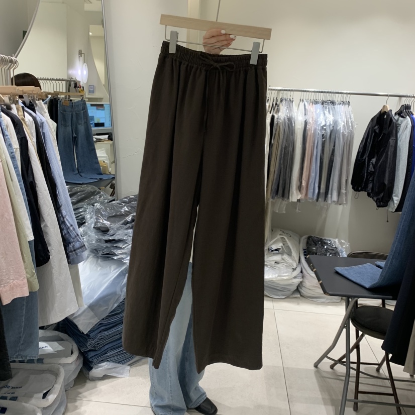 NAVYBURST韓國東大門代購女士新款職業人氣推薦休閑褲亞麻布NAVY BURST休閑褲圖色2