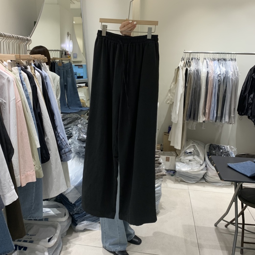 NAVYBURST韓國東大門代購女士新款職業人氣推薦休閑褲亞麻布NAVY BURST休閑褲圖色3