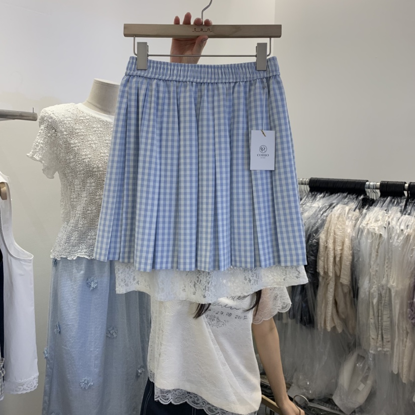 TAN&amp;COMO韓國代購女士新品26春夏人氣26夏季半身裙中短裙tan-COMO半身裙/中短裙圖色1