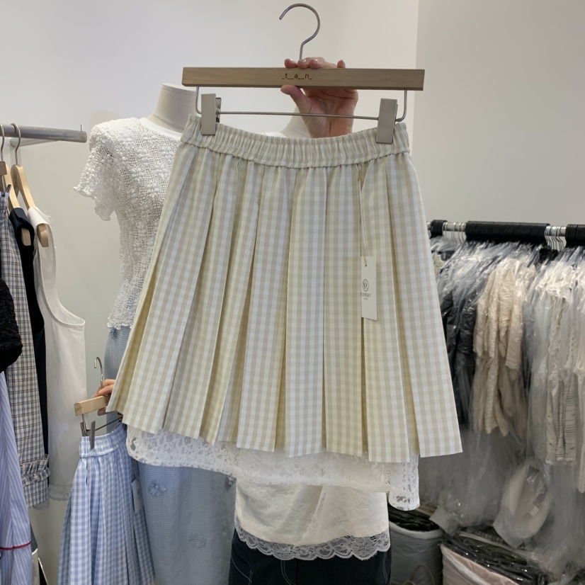 TAN&amp;COMO韓國代購女士新品26春夏人氣26夏季半身裙中短裙tan-COMO半身裙/中短裙圖色2