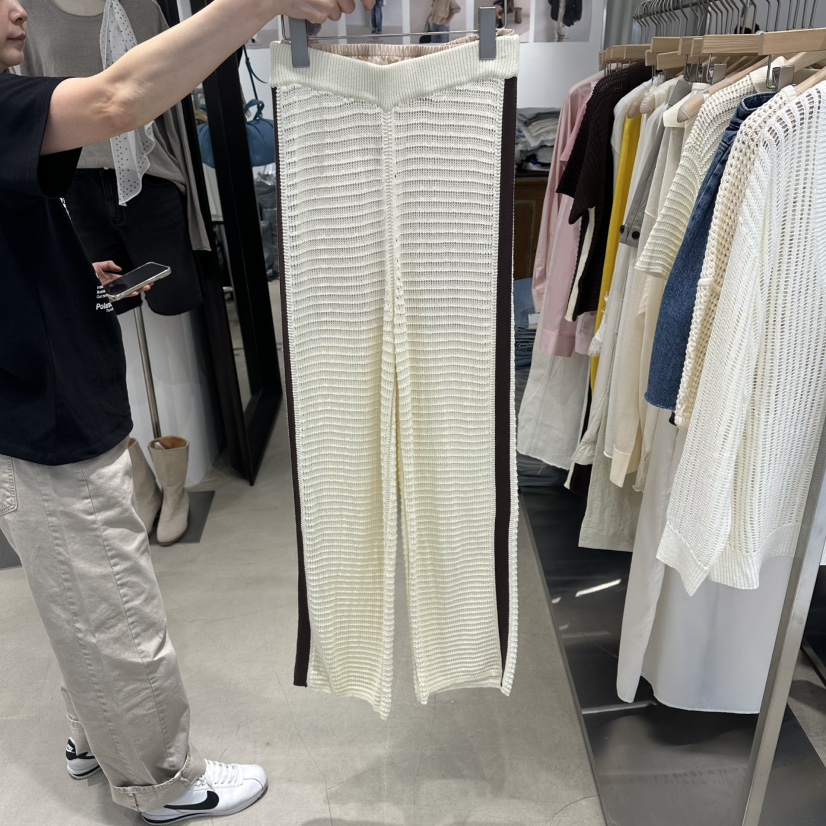 ACKER韓國東大門代購女裝新品推薦26夏季人氣休閑休閑褲網眼ACKER休閑褲圖色1