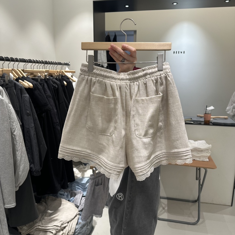 BEENS韓國東大門代購女士新品休閑時尚職業26夏季短褲褶裥BEENS短褲