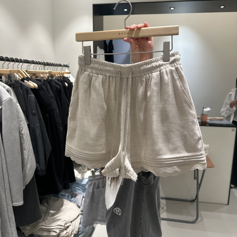 BEENS韓國東大門代購女士新品休閑時尚職業26夏季短褲褶裥BEENS短褲圖色2
