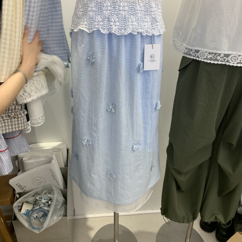 TAN&amp;COMO韓國東大門代購女士新款推薦26夏季半身裙中短裙tan-COMO半身裙/中短裙