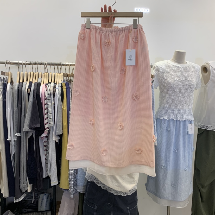 TAN&amp;COMO韓國東大門代購女士新款推薦26夏季半身裙中短裙tan-COMO半身裙/中短裙圖色2