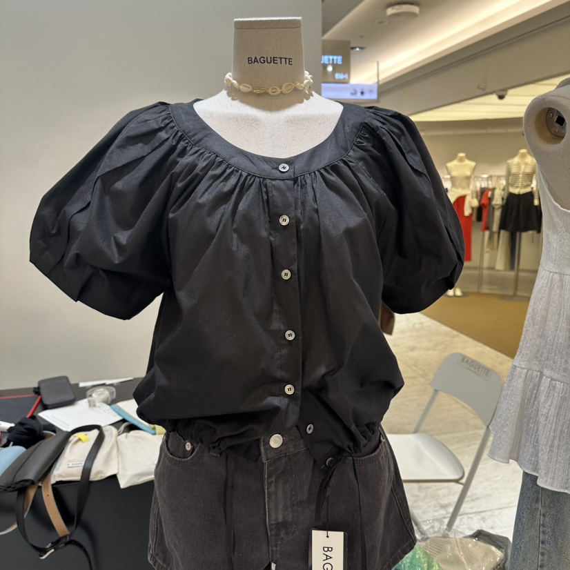 BAGUETTE-P韓國東大門代購女裝新品熱賣人氣26夏季襯衫蕾絲衫BAGUETTE-P襯衫/蕾絲衫圖色3