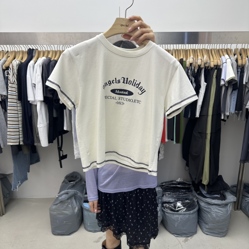 SPECIAL韓國代購女士新款時尚人氣熱賣推薦職業休閑26春夏T恤SPECIALT恤圖色6