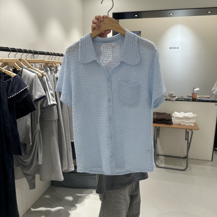 BEENS韓國直郵女士新款職業人氣時尚休閑推薦真品襯衫蕾絲衫BEENS襯衫/蕾絲衫圖色2