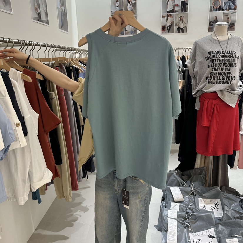 BAGUETTE-P東大門實拍韓國女士新品26春夏職業時尚人氣T恤BAGUETTE-PT恤