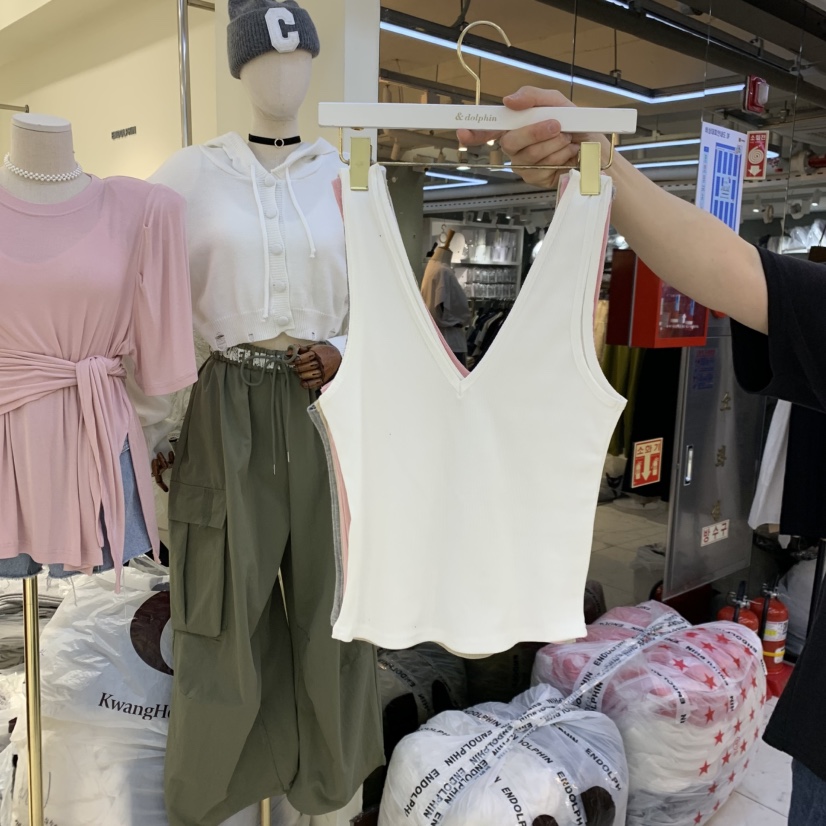 ENDOLPHIN韓國直郵女裝新品時尚熱賣人氣休閑26春夏吊帶背心ENDOLPHIN吊帶/背心圖色1