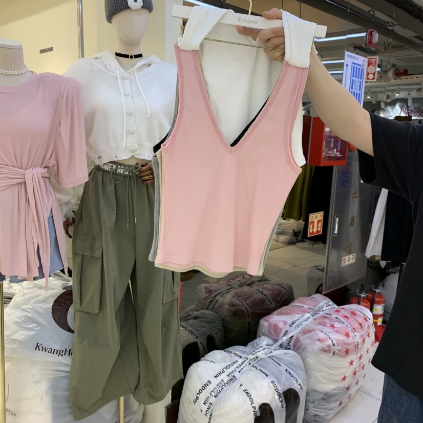 ENDOLPHIN韓國直郵女裝新品時尚熱賣人氣休閑26春夏吊帶背心ENDOLPHIN吊帶/背心圖色2