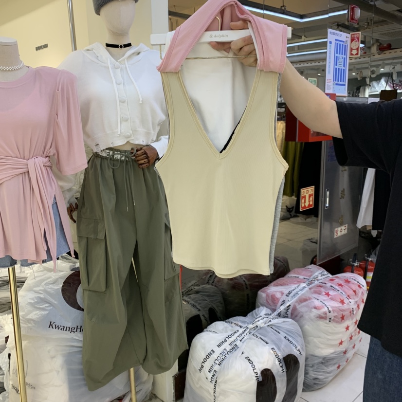 ENDOLPHIN韓國直郵女裝新品時尚熱賣人氣休閑26春夏吊帶背心ENDOLPHIN吊帶/背心圖色3