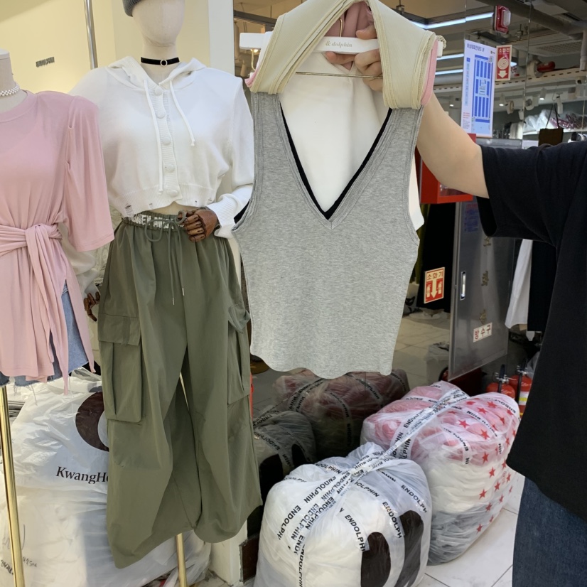 ENDOLPHIN韓國直郵女裝新品時尚熱賣人氣休閑26春夏吊帶背心ENDOLPHIN吊帶/背心圖色4