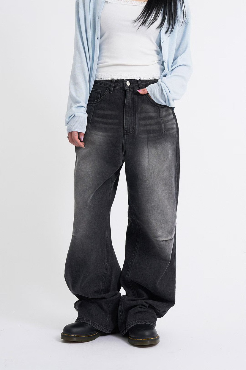 DOT韓國直郵女裝新品職業人氣休閑熱賣26春夏推薦時尚牛仔褲DOT牛仔褲圖色1