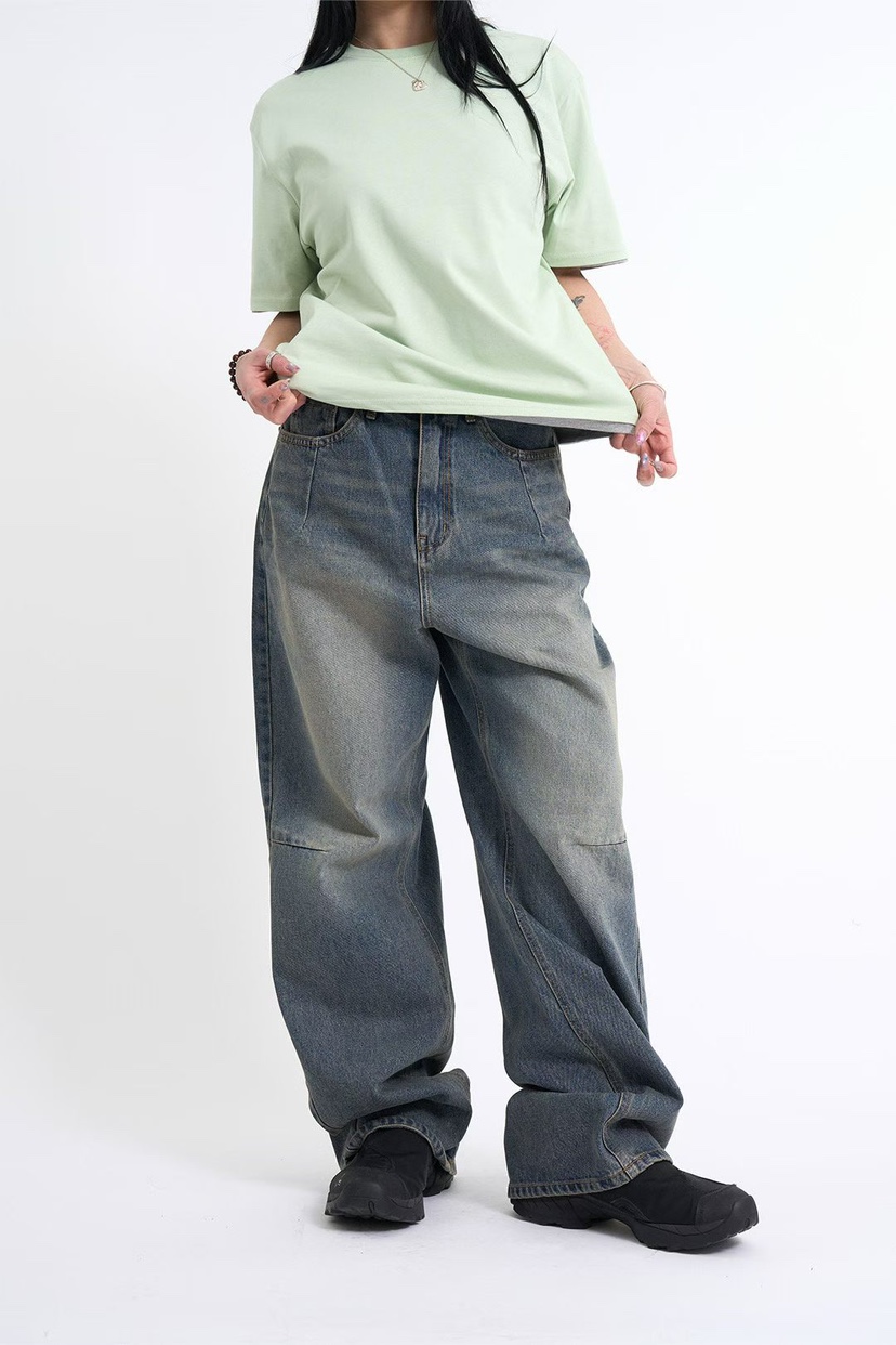 DOT韓國直郵女裝新品職業人氣休閑熱賣26春夏推薦時尚牛仔褲DOT牛仔褲圖色2