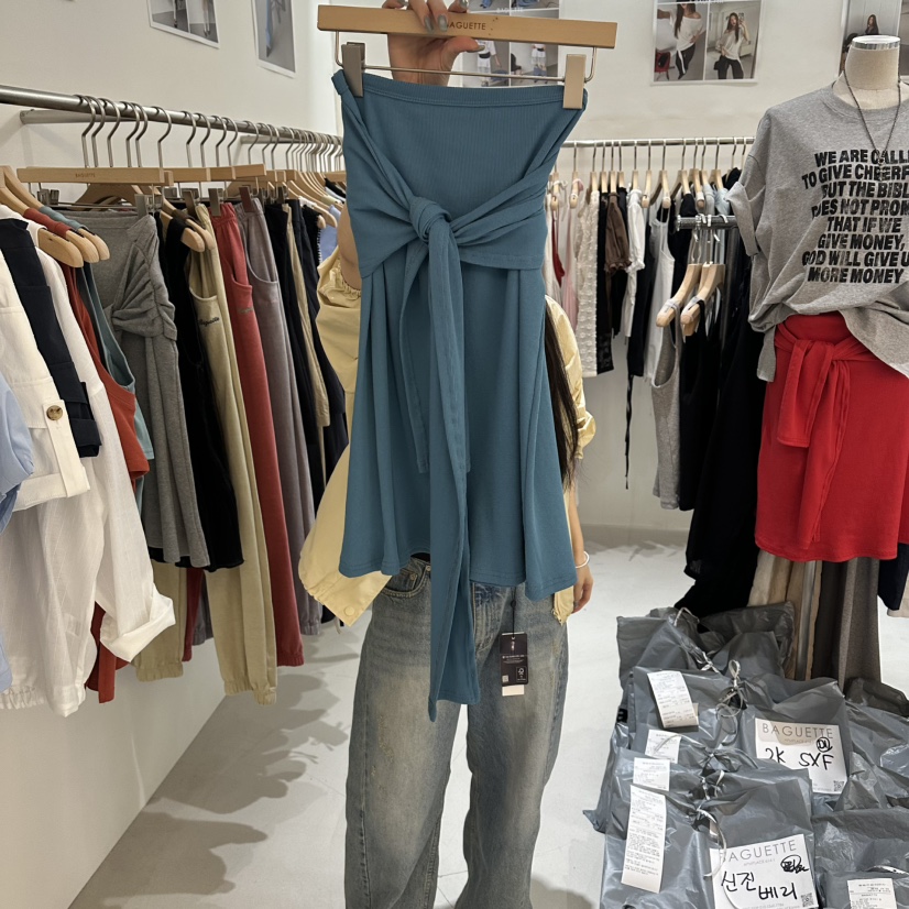 BAGUETTE-P韓國代購女士新款人氣休閑職業26春夏半身裙中短裙BAGUETTE-P半身裙/中短裙圖色1