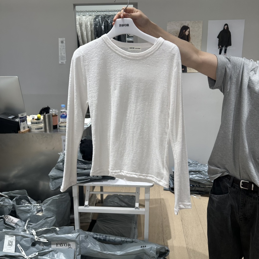 FAVOR-P東大門實拍女裝新款熱賣人氣真品職業休閑長袖T恤FAVOR-P長袖T恤圖色1