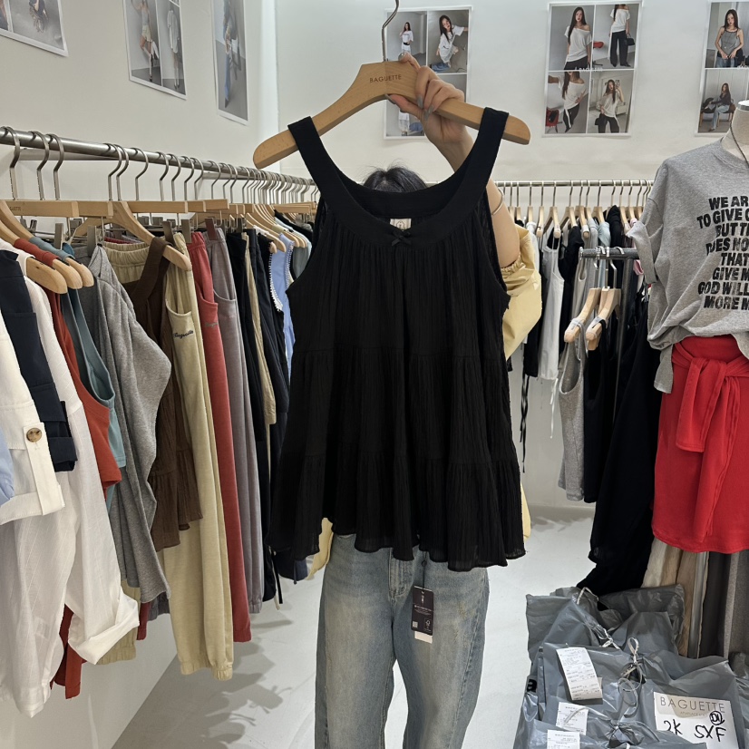 BAGUETTE-P韓國東大門直郵女士新品推薦26夏季時尚吊帶背心BAGUETTE-P吊帶/背心圖色2