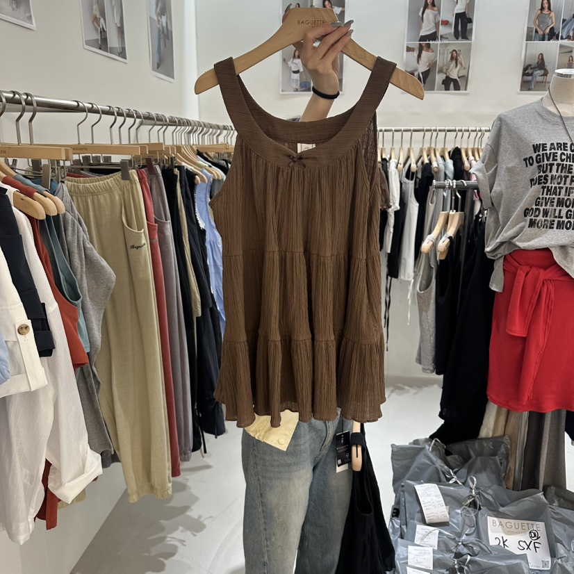 BAGUETTE-P韓國東大門直郵女士新品推薦26夏季時尚吊帶背心BAGUETTE-P吊帶/背心圖色3