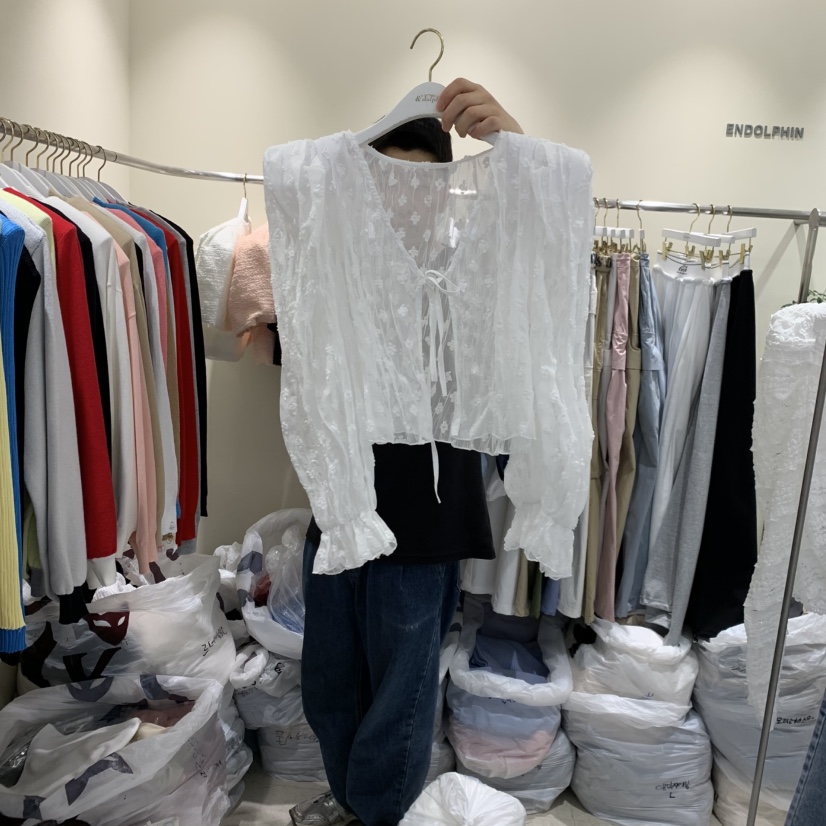 ENDOLPHIN韓國直郵女裝新款人氣時尚休閑熱賣推薦襯衫蕾絲衫ENDOLPHIN襯衫/蕾絲衫圖色1