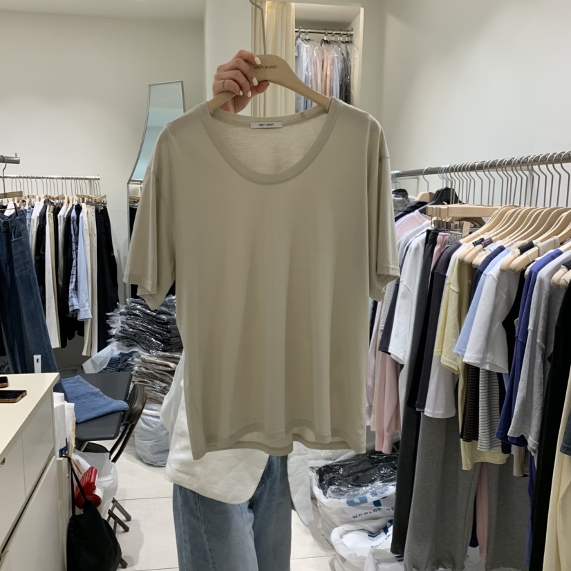 NAVYBURST韓國東大門直郵女士新品休閑時尚26春夏26夏季T恤NAVY BURSTT恤圖色3