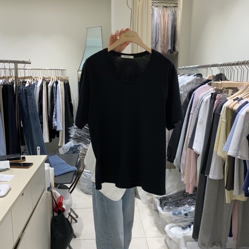 NAVYBURST韓國東大門直郵女士新品休閑時尚26春夏26夏季T恤NAVY BURSTT恤圖色5