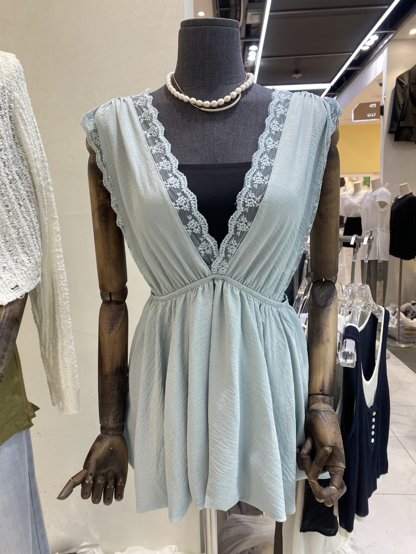 BLACK BIJOU韓國直郵實拍女士新款26春夏人氣吊帶背心深VBLACK BIJOU吊帶/背心