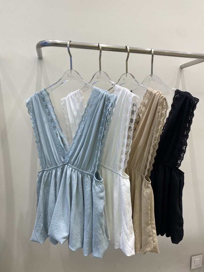 BLACK BIJOU韓國直郵實拍女士新款26春夏人氣吊帶背心深VBLACK BIJOU吊帶/背心圖色2左二色