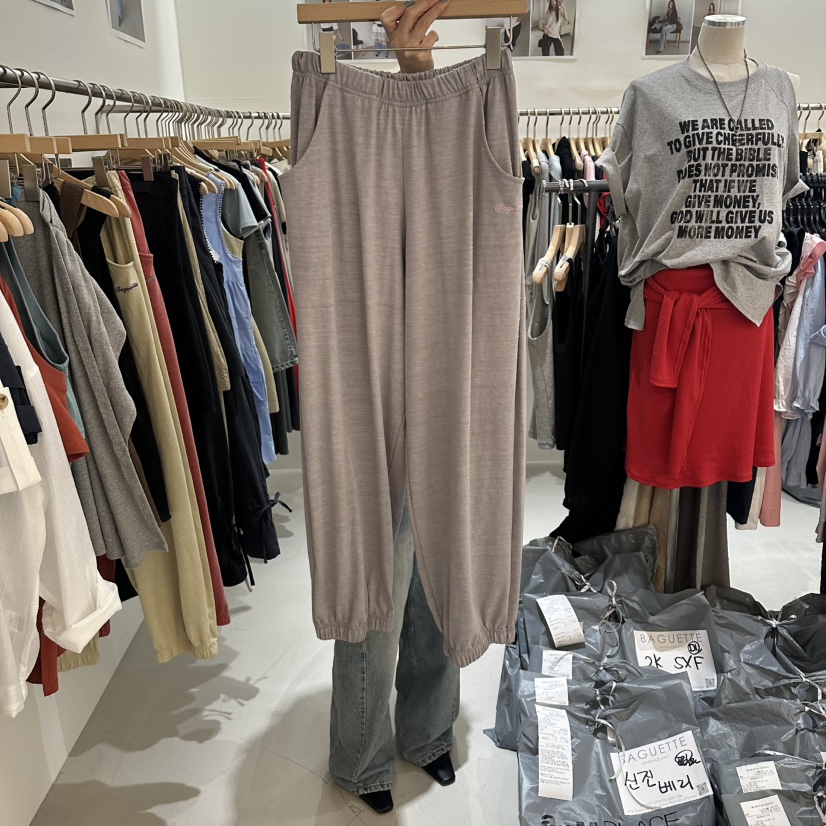 BAGUETTE-P韓國東大門代購女士新款時尚休閑推薦26春夏休閑褲BAGUETTE-P休閑褲圖色3