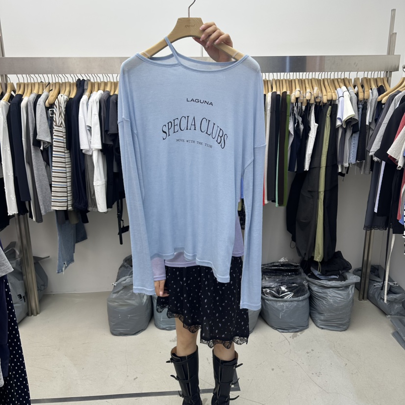 SPECIAL韓國直郵女裝新品職業人氣休閑時尚推薦26春夏長袖T恤SPECIAL長袖T恤圖色9