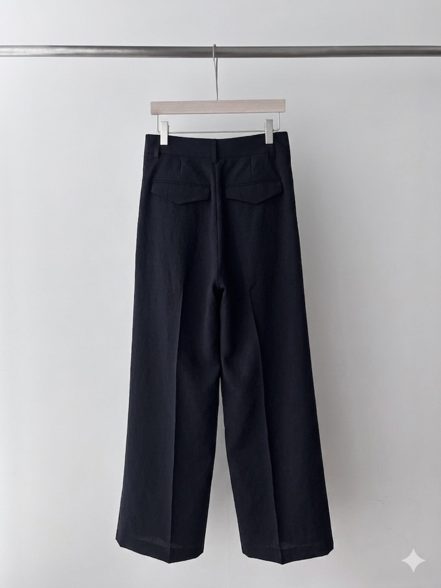 AND THE韓國直郵女士新品26春夏26夏季熱賣時尚休閑褲褶裥AND THE休閑褲