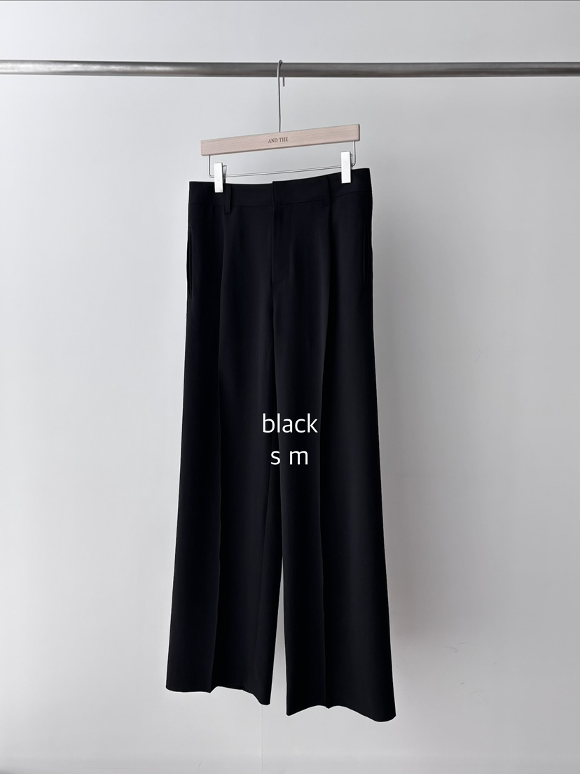 AND THE韓國直郵女士新品26春夏26夏季熱賣時尚休閑褲褶裥AND THE休閑褲圖色1