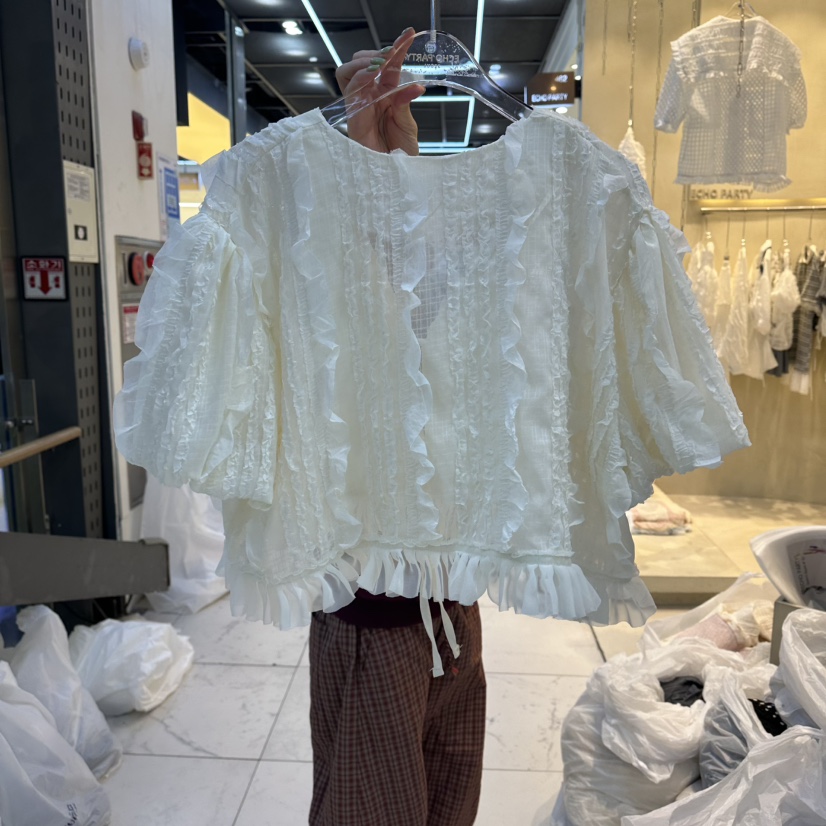 ECHOPARTY東大門實拍韓國女裝新款熱賣職業人氣襯衫蕾絲衫ECHOPARTY襯衫/蕾絲衫