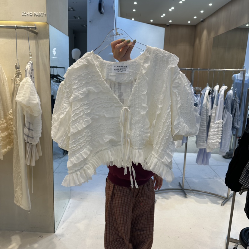 ECHOPARTY東大門實拍韓國女裝新款熱賣職業人氣襯衫蕾絲衫ECHOPARTY襯衫/蕾絲衫圖色2