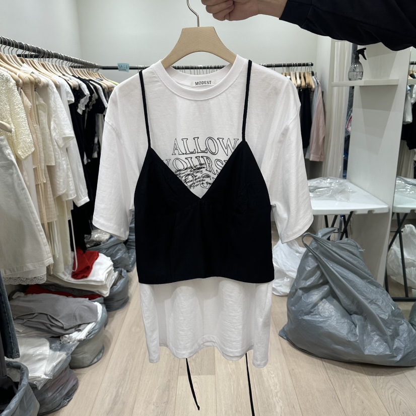 NOTTINGHAM/AVECNOUS/MODEST韓國東大門代購女士新品26春夏吊帶背心不含內搭NOTTINGHAM/AVECNOUS/MODEST吊帶/背心圖色2