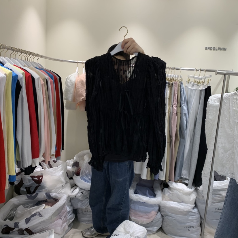 ENDOLPHIN韓國直郵實拍女士新品推薦熱賣人氣時尚襯衫蕾絲衫ENDOLPHIN襯衫/蕾絲衫圖色2