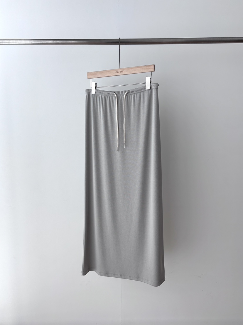 AND THE韓國東大門代購女士新款休閑推薦半身裙中短裙束帶AND THE半身裙/中短裙圖色1