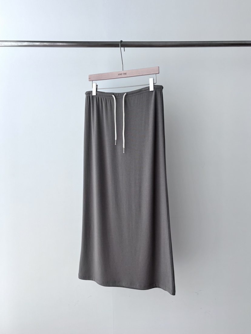 AND THE韓國東大門代購女士新款休閑推薦半身裙中短裙束帶AND THE半身裙/中短裙圖色2