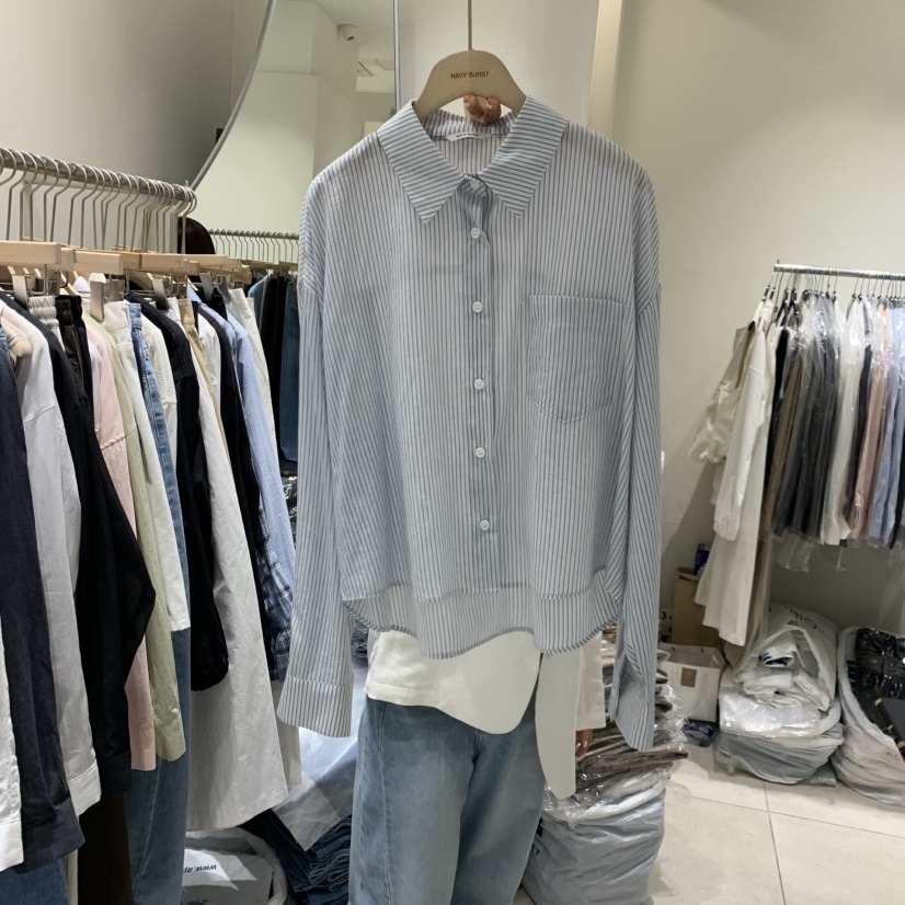 NAVYBURST韓國東大門代購女士新款熱賣職業推薦襯衫蕾絲衫NAVY BURST襯衫/蕾絲衫圖色2