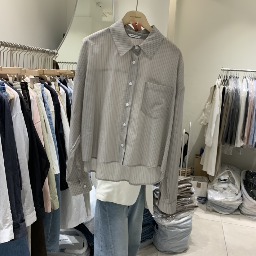 NAVYBURST韓國東大門代購女士新款熱賣職業推薦襯衫蕾絲衫NAVY BURST襯衫/蕾絲衫圖色3