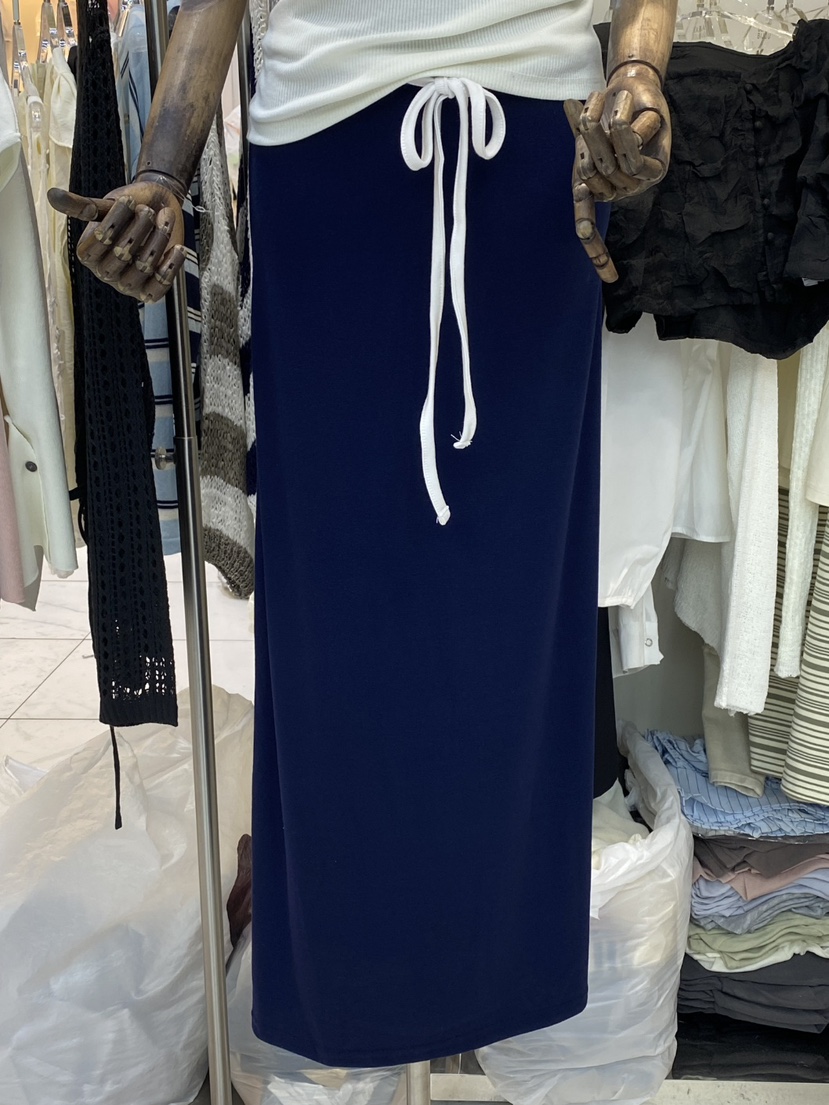 BLACK BIJOU韓國東大門代購女裝新款職業半身裙中短裙撞色BLACK BIJOU半身裙/中短裙圖色1