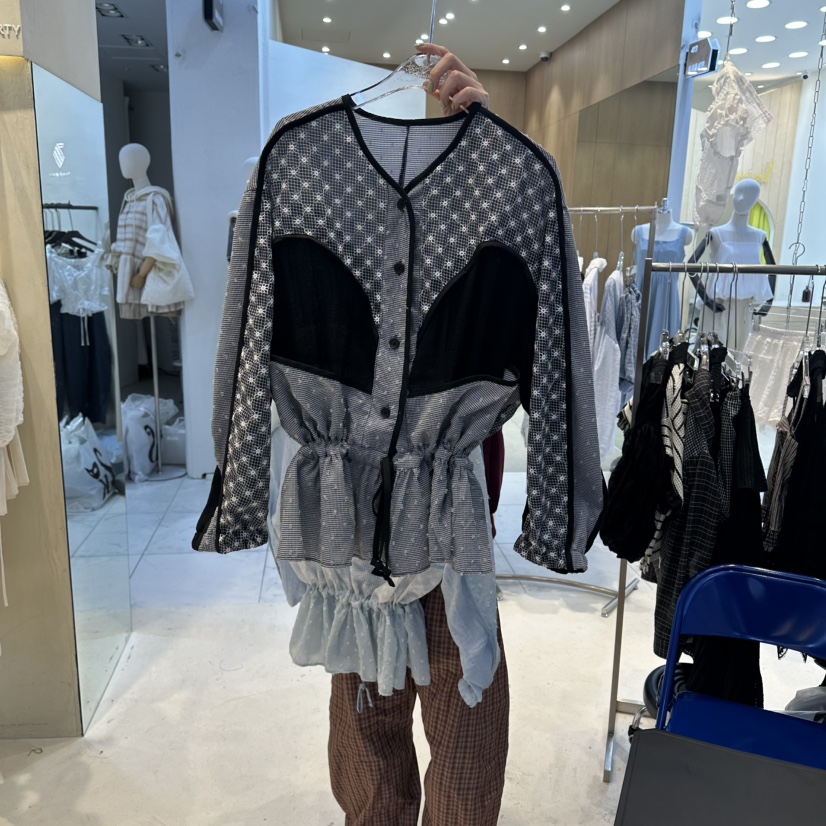 ECHOPARTY韓國直郵實拍女士新款時尚推薦26夏季職業26春夏夾克ECHOPARTY夾克圖色2