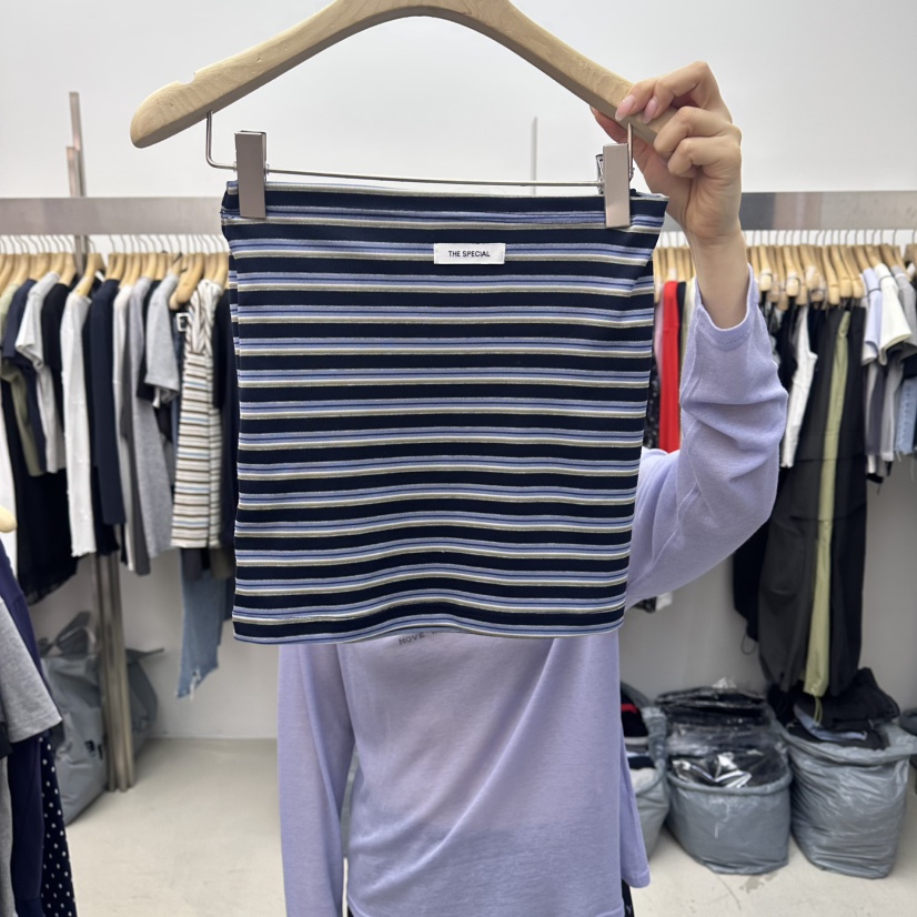 SPECIAL韓國代購女裝新款職業時尚人氣休閑推薦26春夏吊帶背心SPECIAL吊帶/背心圖色3藍色條紋