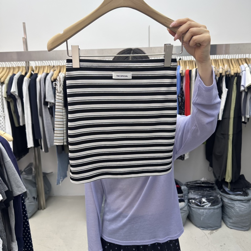 SPECIAL韓國代購女裝新款職業時尚人氣休閑推薦26春夏吊帶背心SPECIAL吊帶/背心圖色4黑色條紋