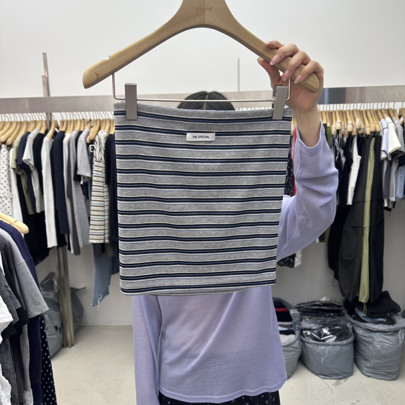 SPECIAL韓國代購女裝新款職業時尚人氣休閑推薦26春夏吊帶背心SPECIAL吊帶/背心圖色6灰色條紋