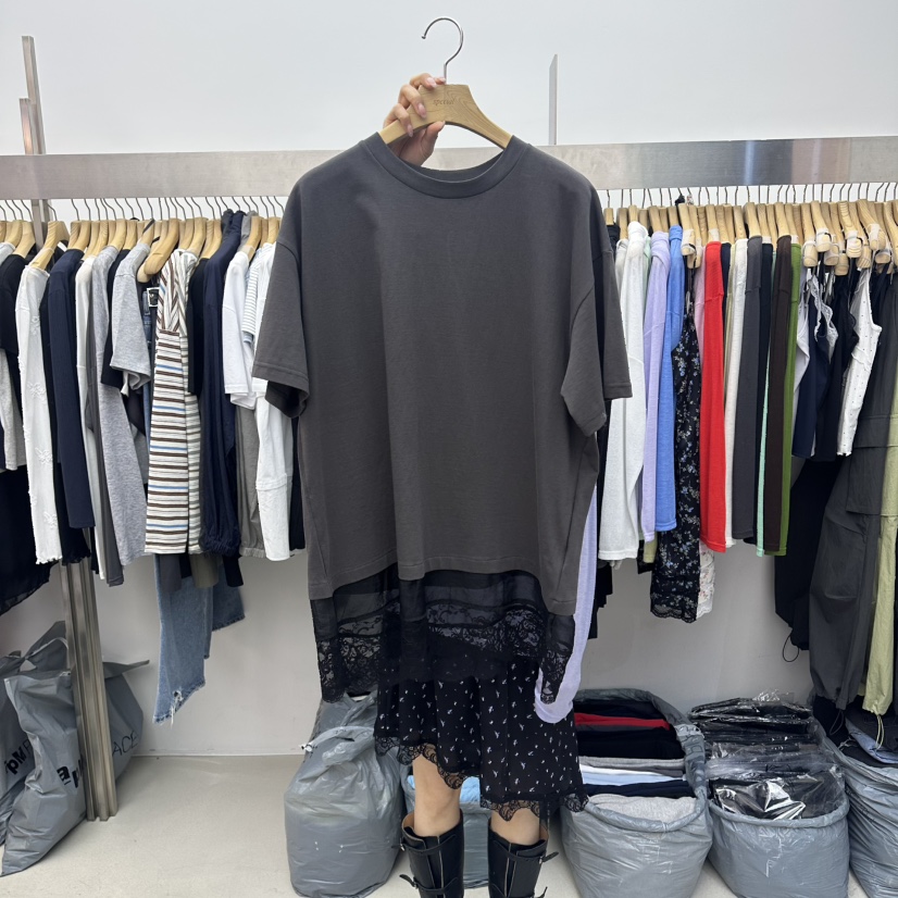 SPECIAL韓國直郵女裝新款職業休閑熱賣時尚人氣26春夏T恤SPECIALT恤圖色2墨色