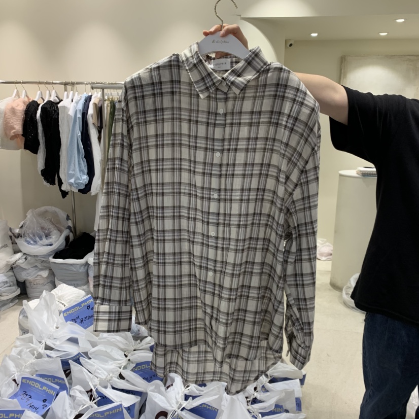 ENDOLPHIN韓國直郵女裝新品職業人氣推薦熱賣時尚襯衫蕾絲衫ENDOLPHIN襯衫/蕾絲衫圖色1